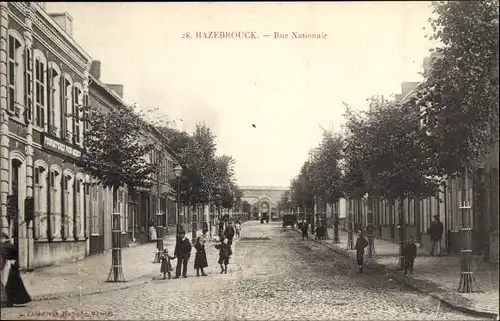Ak Hazebrouck Nord, Rue Nationale