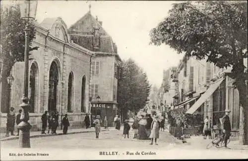 Ak Belley Ain, Rue de Cordon