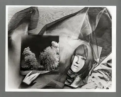 Maurice Tabard. Original-Photographie. 1970er Jahre, o.T. (Surrealistische Fotomontage)