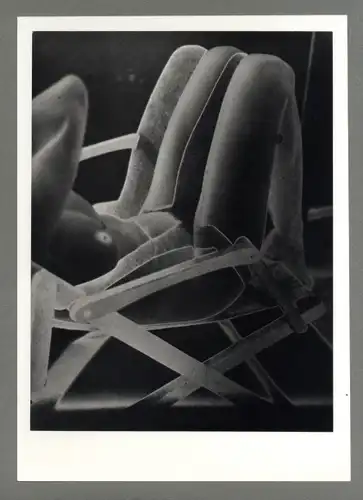 Maurice Tabard, Original, 1970er Jahre, Solarisation. o. T. (Nackte Frau im Liegstuhl)