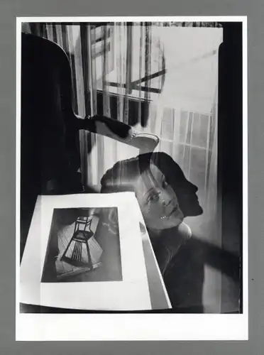 Maurice Tabard, Original, 1970er Jahre. o. T. (Licht und Schatten. Kopf im Profil, Fotomontage)
