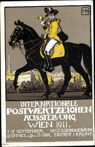 Ganzsachen Ak Wien, Internationale Postwertzeichen Ausstellung 1911