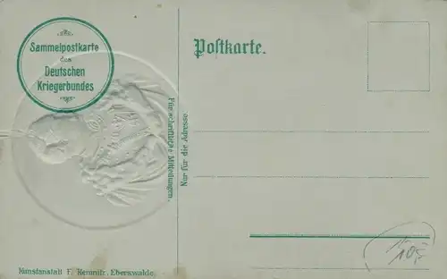 Präge Ak Kaiser Wilhelm II. von Preußen, Waisenhäuser des Dt. Kriegerbundes, Wittlich, Canth