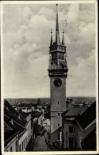 Ak Znojmo Znaim Südmähren, Rathausturm