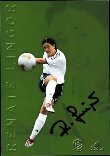 Ak Fußballspielerin Renate Lingro, Autogramm, Deutsche Nationalmannschaft