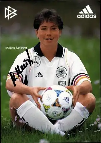 Ak Fußballspielerin Maren Meinert, Autogramm, Deutsche Nationalmannschaft