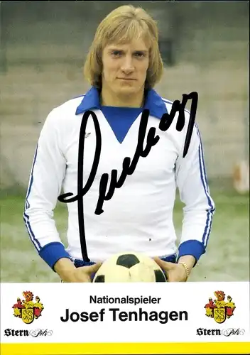 Ak Fußballspieler, Nationalspieler Josef Tenhagen, Autogramm