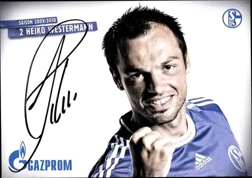 Ak Autogramm, Fußballer Heiko Westermann, Schalke 04, Portrait