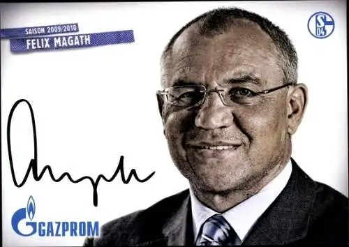 Ak Autogramm, Felix Magath, Sportdirektor, Schalke 04, Portrait