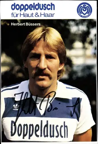 Ak Autogramm, Fußballer Herbert Büssers, Portrait, MSV Duisburg