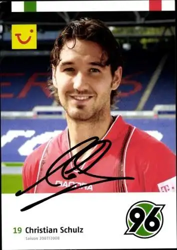 Ak Fußballer Christian Schulz, Portrait, Autogramm, Hannover 96