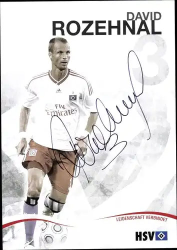 Ak Fußballer David Rozehnal, Portrait, Autogramm, HSV