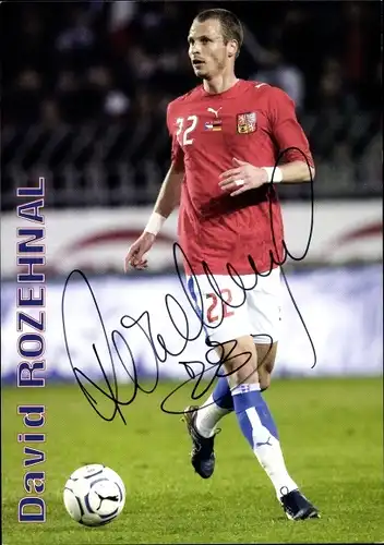Ak Fußballer David Rozehnal, Portrait, Autogramm