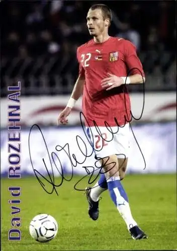 Ak Fußballer David Rozehnal, Portrait, Autogramm