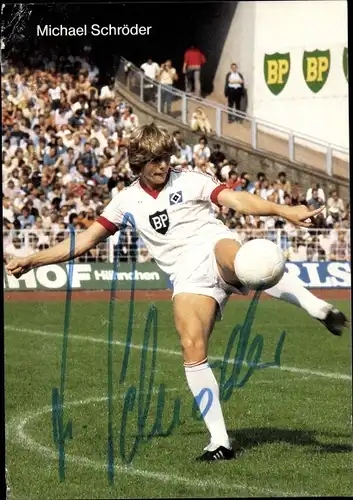 Ak Fußballer Michael Schröder, Portrait, Autogramm, Hamburger SV