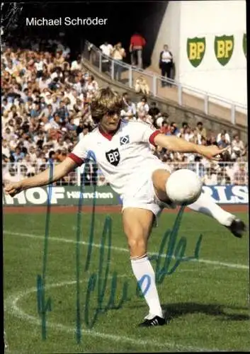 Ak Fußballer Michael Schröder, Portrait, Autogramm, Hamburger SV