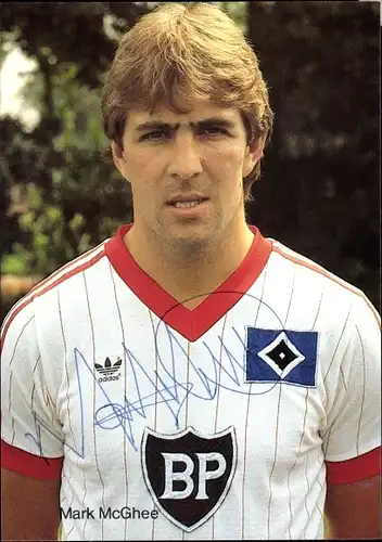 Ak Fußballspieler Mark McGhee, Autogramm, Hamburger SV