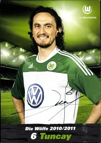 Ak Fußballspieler Tuncay, Autogramm, VfL Wolfsburg