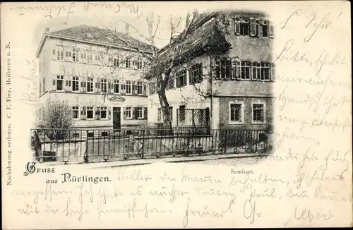 Ak Nürtingen am Neckar Württemberg, Seminar