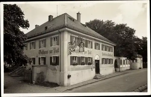 Foto Ak Baierbrunn Oberbayern, Gasthaus zur Post