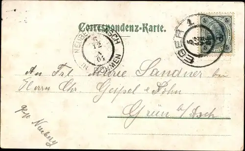 Litho Cheb Eger Region Karlsbad, Neue Landwehr-Kaserne