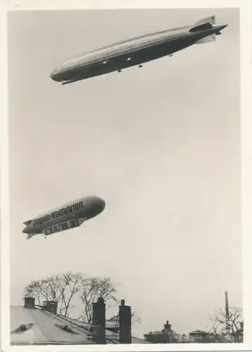 Sammelbild Zeppelin Weltfahrten Deutschland-Fahrt 1.5.1933 Nr. 154 LZ 127, Club 3 Luftschiff Dresden