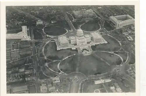 Sammelbild Zeppelin Weltfahrten Nr. 128 LZ 126 Amerika-Fahrt, Washington DC, Capitol