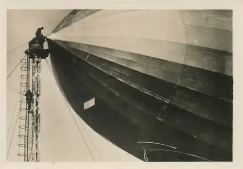 Sammelbild Zeppelin Weltfahrten Nr. 116 LZ 127 Graf Zeppelin Fahrtbetrieb, Mast-Fesselgeschirr