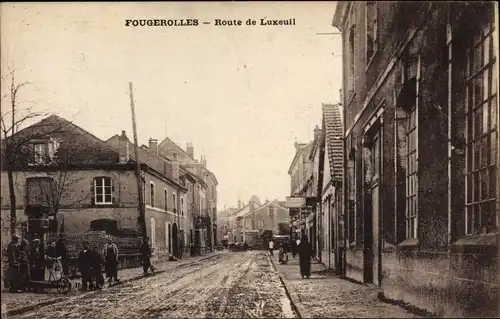 Ak Fougerolles du Plessis Mayenne, Route de Luxeuil