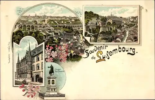 Litho Luxemburg, Denkmal, Totalansicht