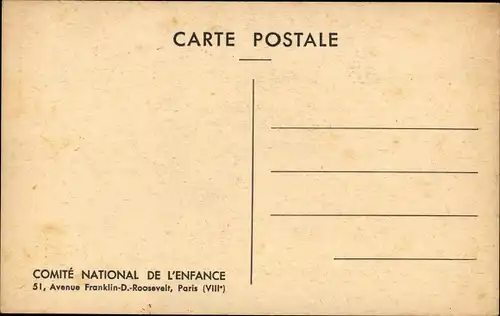 Künstler Ak Lesourt, Semaine Nationale de l'Enfance, Le Coche et la Mouche