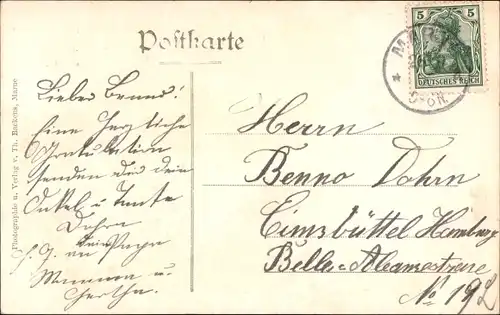 Ak Marne in Holstein Dithmarschen, Einweihungsfeier der neuen Kirche, 30. Juli 1906