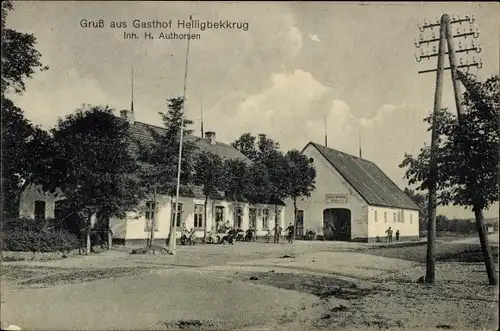 Ak Stolk in Schleswig Holstein, Helligbek, Gasthof Helligbekkrug