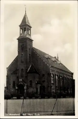 Ak Sint Annaland Zeeland Niederlande, Ned. Herv. Kerk