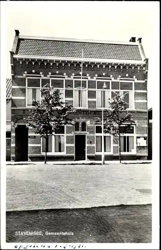 Ak Stavenisse Zeeland Niederlande, Gemeentehuis