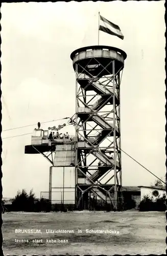 Ak Brunssum Limburg Niederlande, Schuttershüske, Uitzichttoren