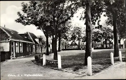 Ak Edam Volendam Nordholland Niederlande, J. v. Wallendalplein