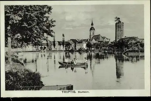 Ak Triptis in Thüringen, Stadtteich