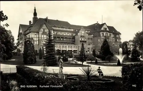 Ak Kudowa Zdrój Bad Kudowa Schlesien, Kurhotel Fürstenhof