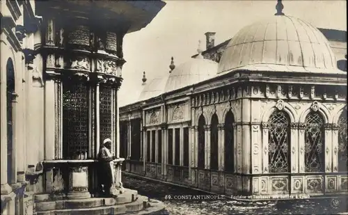 Ak Konstantinopel Istanbul Türkei, Fontaine et Tombeaux des Sultans a Eyoub