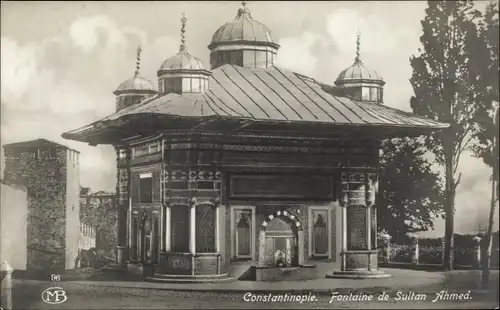 Ak Konstantinopel Istanbul Türkei, Fontaine de Sultan Ahmed