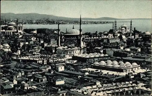 Ak Istanbul Türkei, Vue panoramique des Bazars