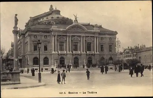 Ak Genève Genf Schweiz, Le Theatre