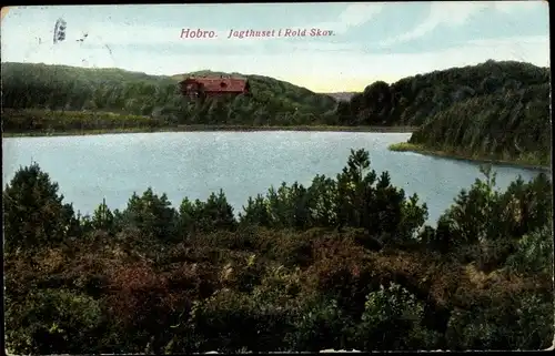 Ak Hobro Mariagerfjord Dänemark, Jagdhuset i Rold Skov.