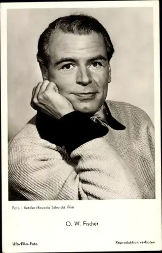 Ak Schauspieler O. W. Fischer, Portrait
