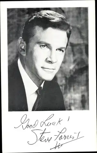 Foto Schauspieler Steve Forest, Portrait, Autogramm