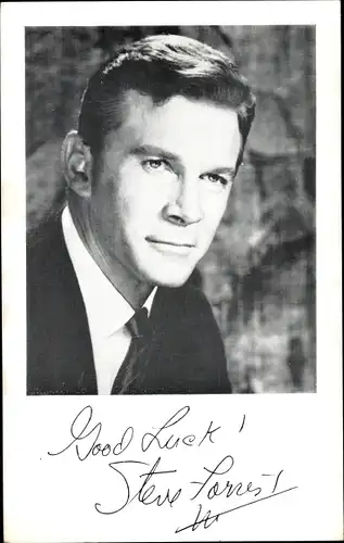 Foto Schauspieler Steve Forest, Portrait, Autogramm