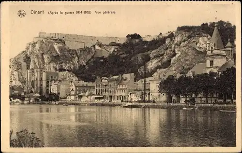 Ak Dinant Wallonien Namur, Vue generale, Apre la guerre 1914-1918