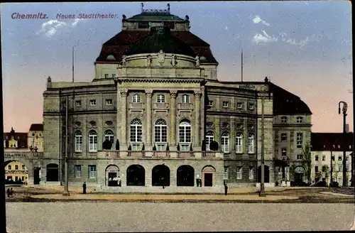 Ak Chemnitz in Sachsen, Neues Stadttheater