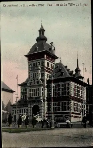 Ak Bruxelles Brüssel, Weltausstellung 1910, Pavillon de la Ville de Liège